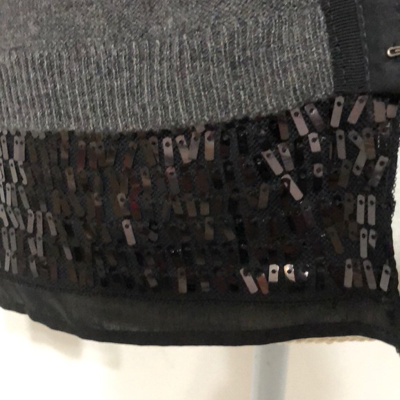 Simply Vera Wang Cardigan hookeye sequin/chiffon M - Picture 5 of 7